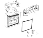 Samsung RF266AEWP/XAA-00 freezer door diagram