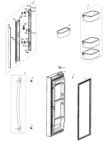 Refrig l door