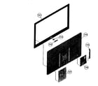 Sony KDL-32EX700 front assy diagram