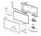 Samsung UN22C4000PDXZA cabinet parts diagram