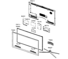 Samsung UN40C6500VFXZA cabinet parts diagram