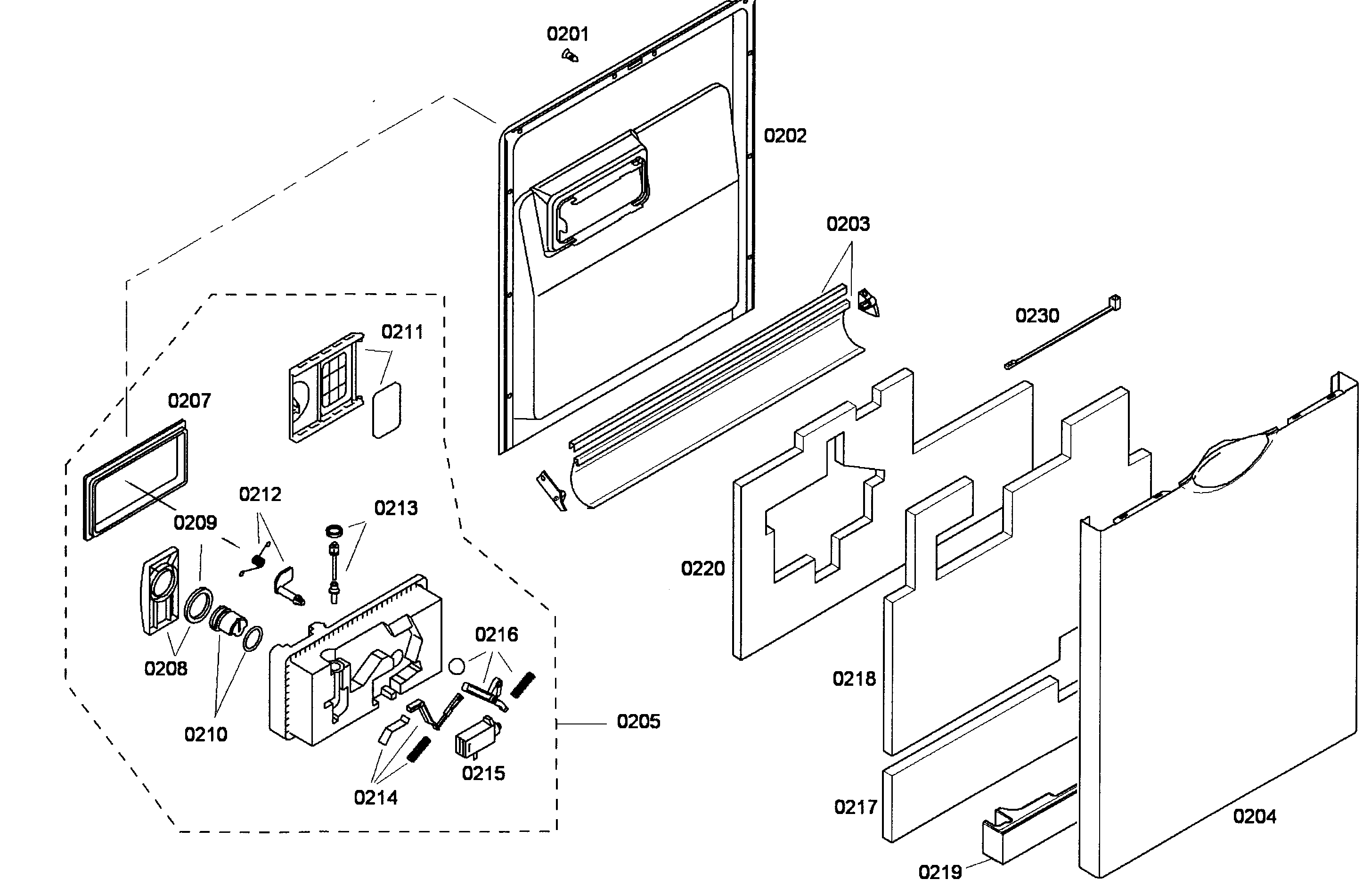 Door assy