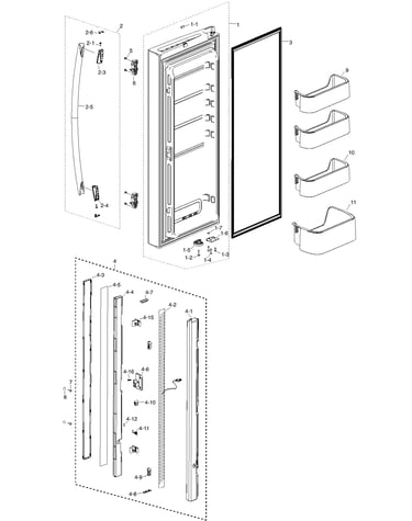 Refrig l door
