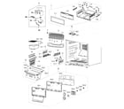 Samsung RF217ACRS/XAA-00 freezer assy diagram