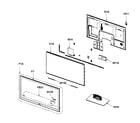 Samsung PN58C7000YFXZA cabinet assy diagram