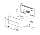Samsung UN40C7000WFXZA cabinet parts diagram