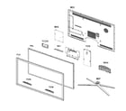 Samsung UN46C8000XFXZA cabinet parts diagram