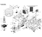 Technics SL-1200MK2M cabinet parts diagram