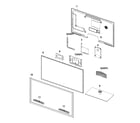 Samsung UN55C6300SFXZA cabinet parts diagram