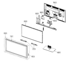 Samsung PN63C550G1FXZA cabinet parts diagram