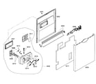 Bosch SHE44C02UC/40 door assy diagram