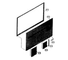 Sony KDL-40HX800 fr cabinet diagram
