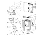 Kenmore 46195882010 cabinet parts diagram