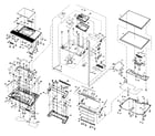 Panasonic DMP-B500PP cabinet parts diagram