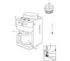 Kenmore Elite 10094006 coffee maker diagram