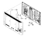 Sony KDL-55EX500 rear cabinet diagram