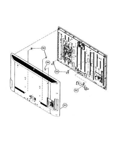 Rear cabinet