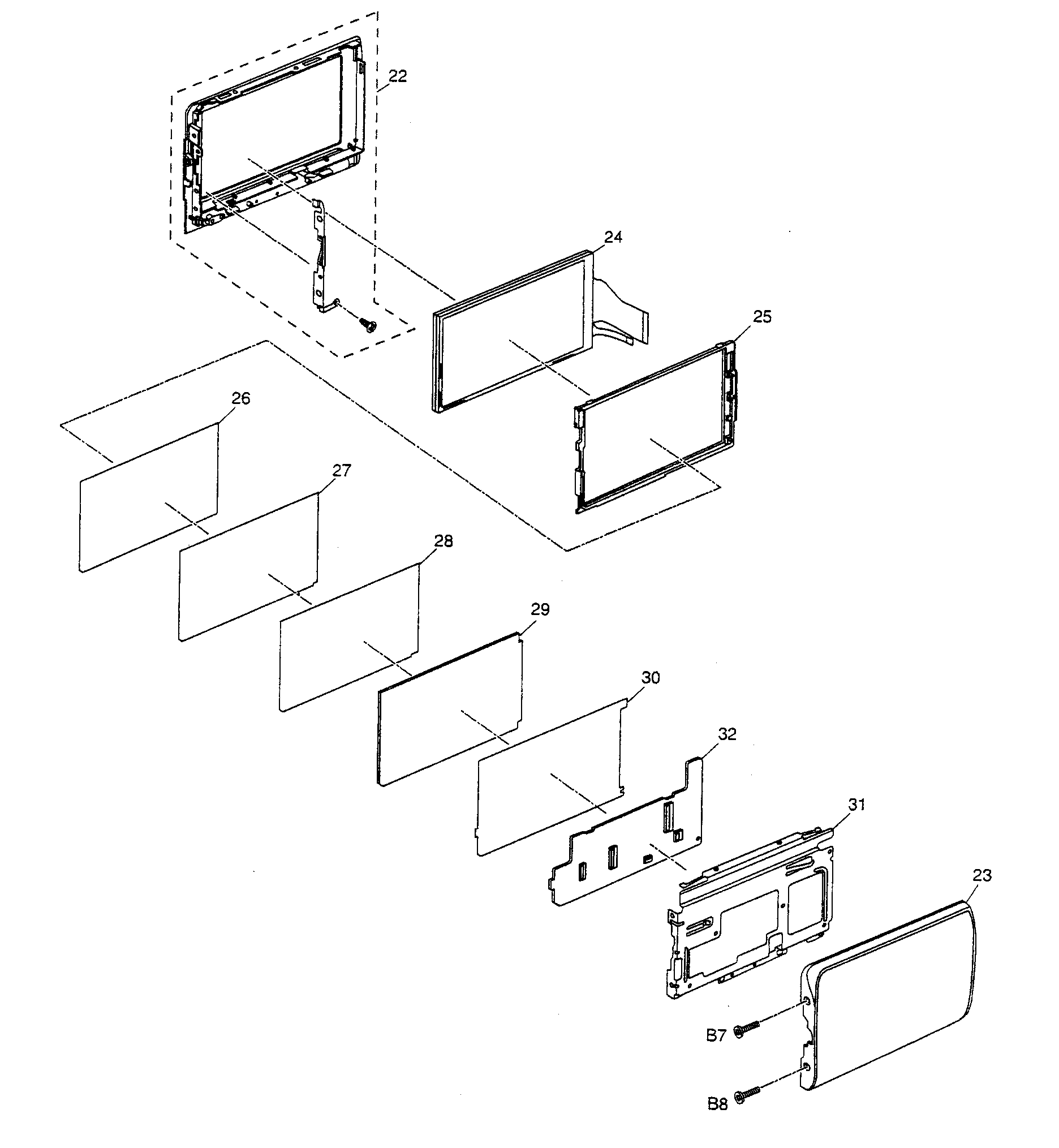 Lcd assy