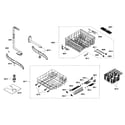 Bosch SHE45M02UC/52 racks assy diagram