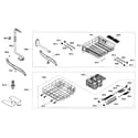 Kenmore Elite 63016303405 racks assy diagram
