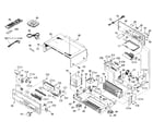 Yamaha YHT-493BL cabinet parts diagram
