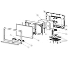 Sharp LC-22LS510UT cabinet parts diagram