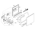 Kenmore Elite 63016302406 door assy diagram