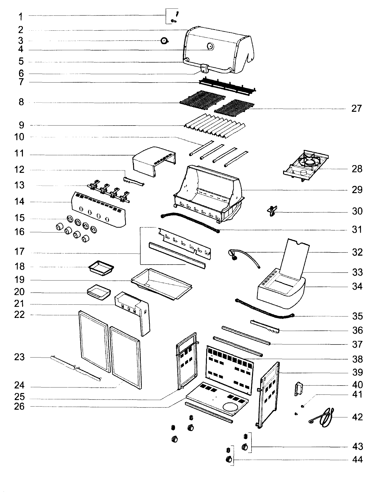 Grill parts