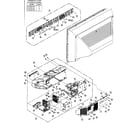 Panasonic PT-61DLX26 cabinet parts diagram