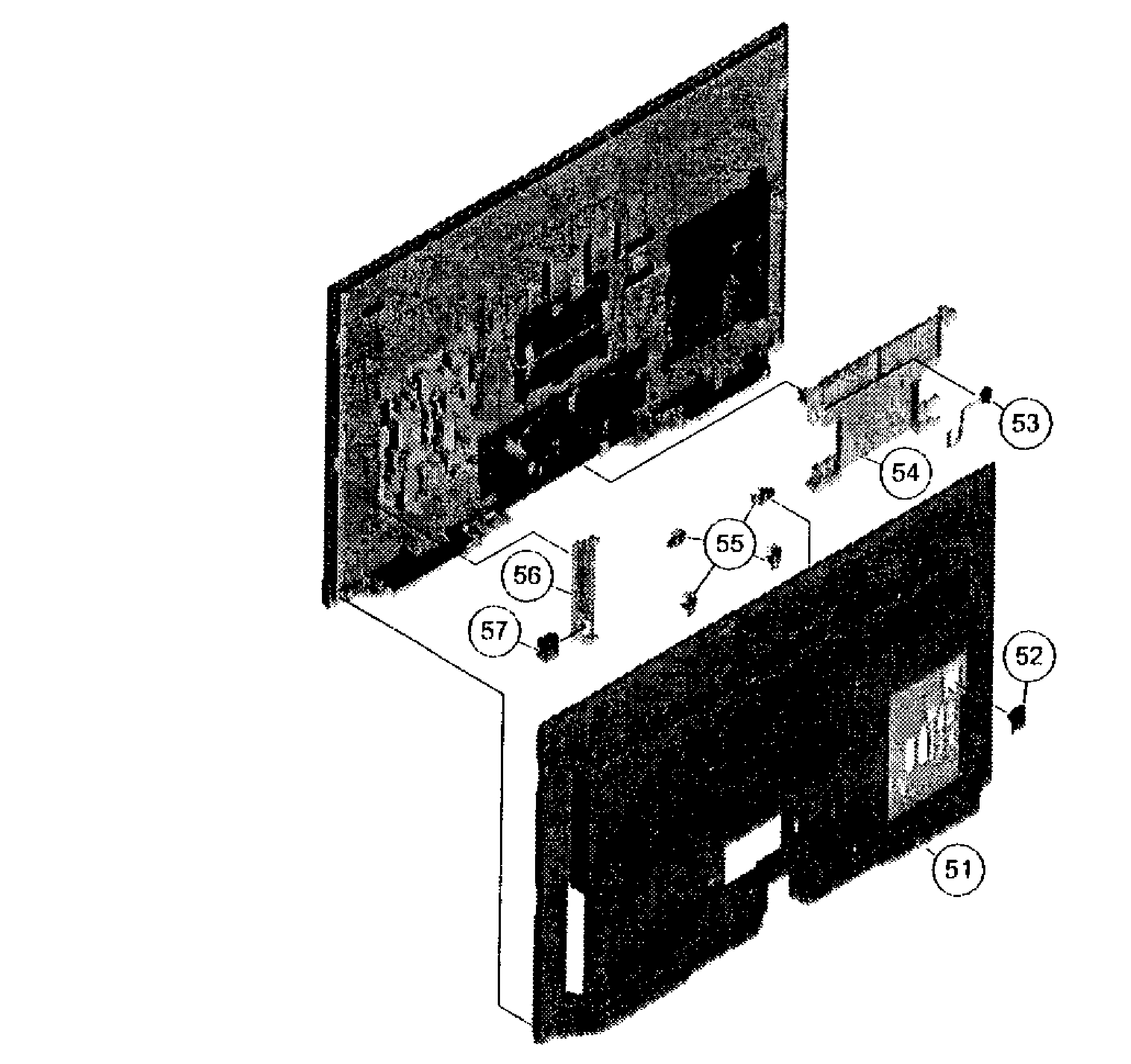 Rear cabinet