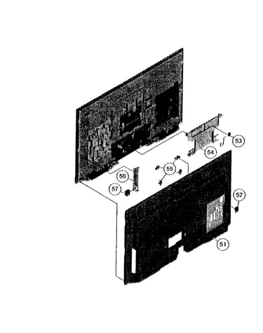 Rear cabinet