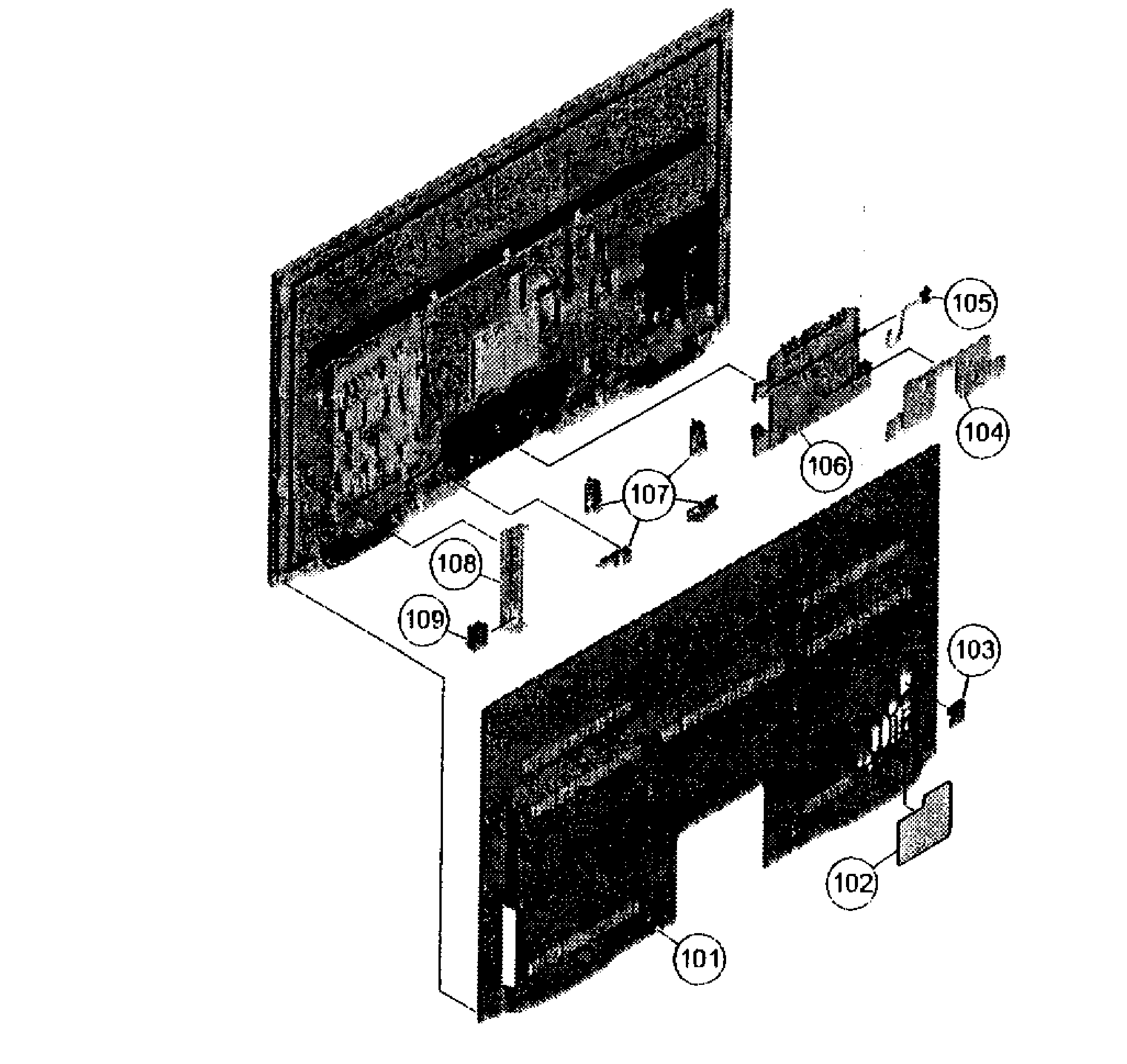Rear cabinet
