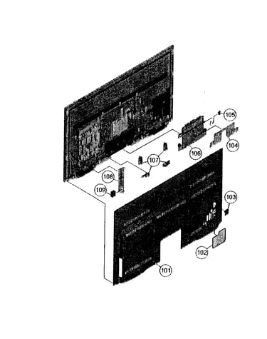 Rear cabinet