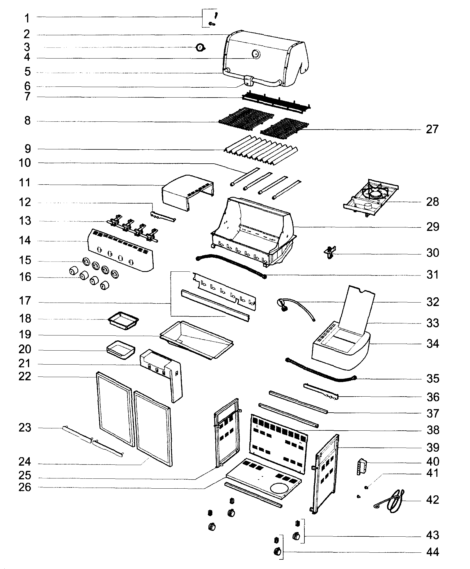 Grill parts