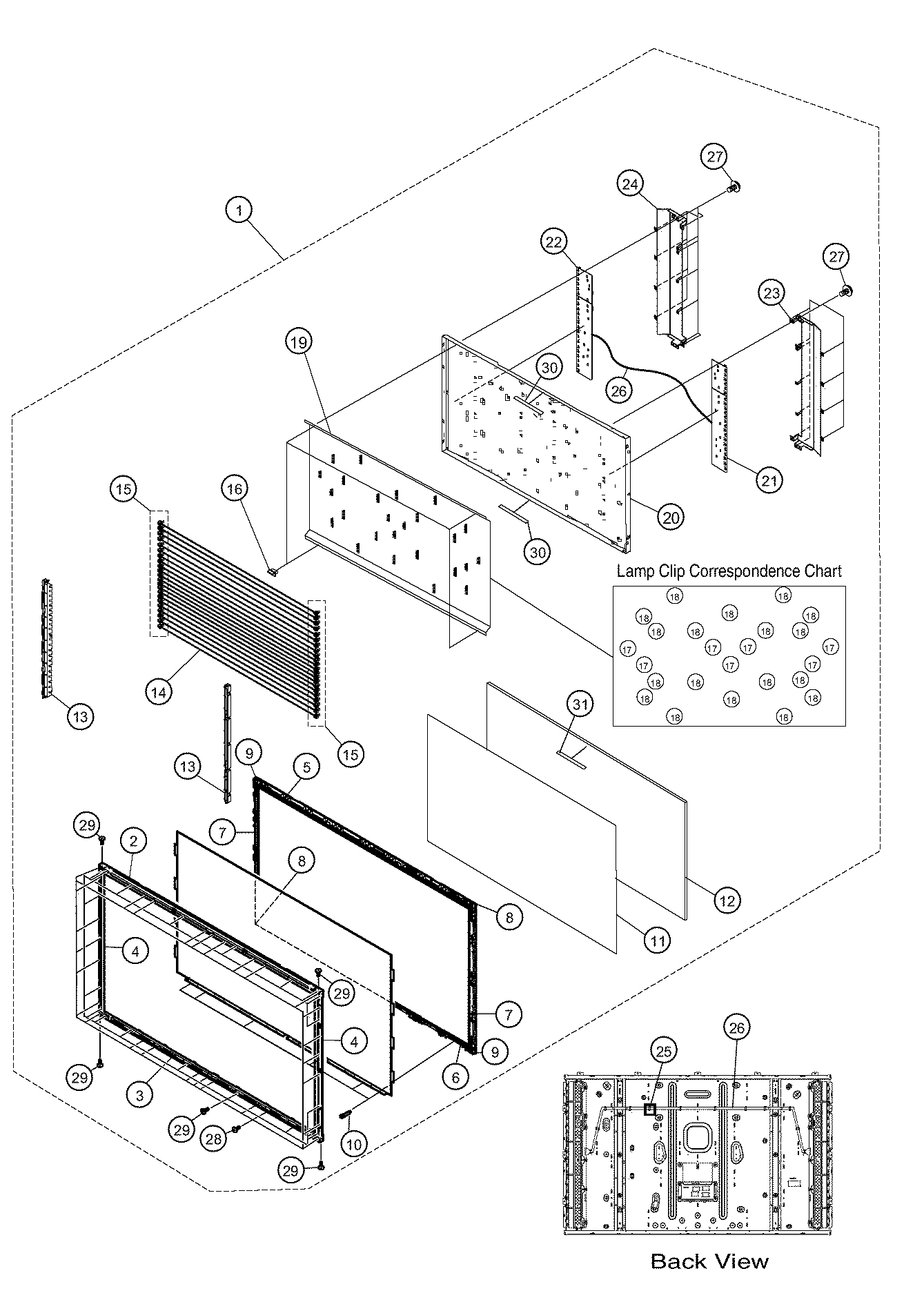 Lcd panel parts