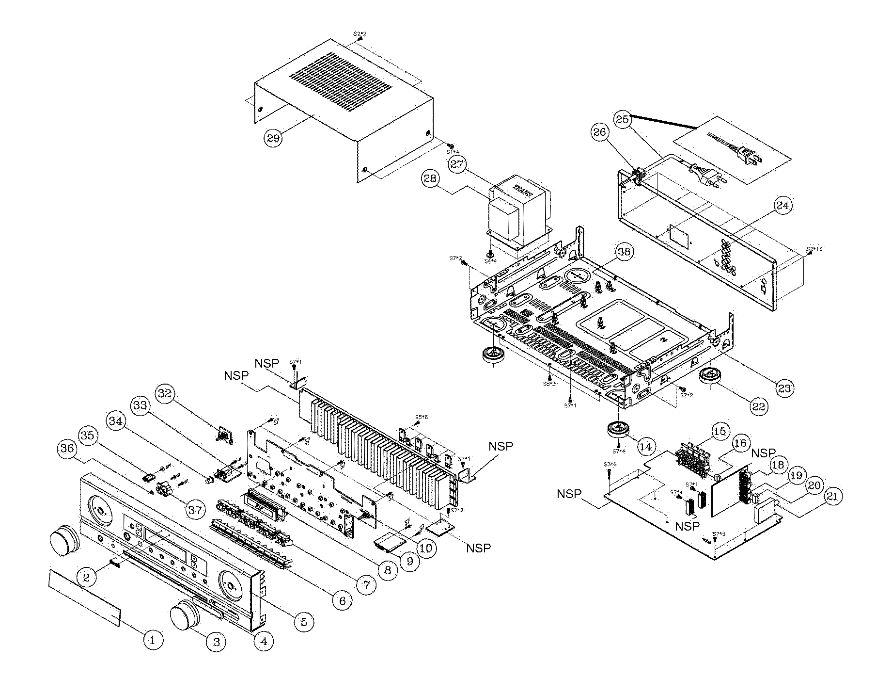 Cabinet parts