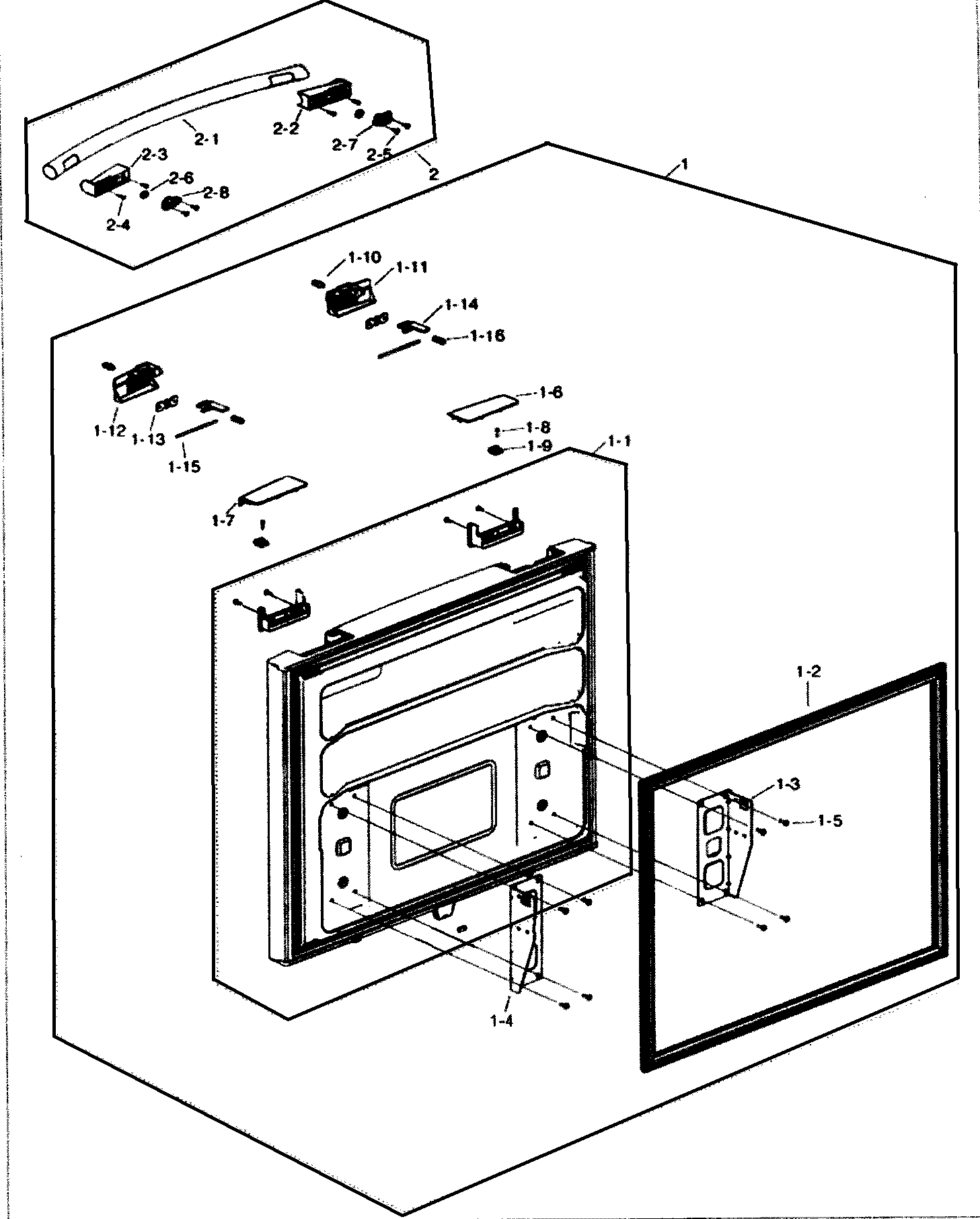 Freezer door