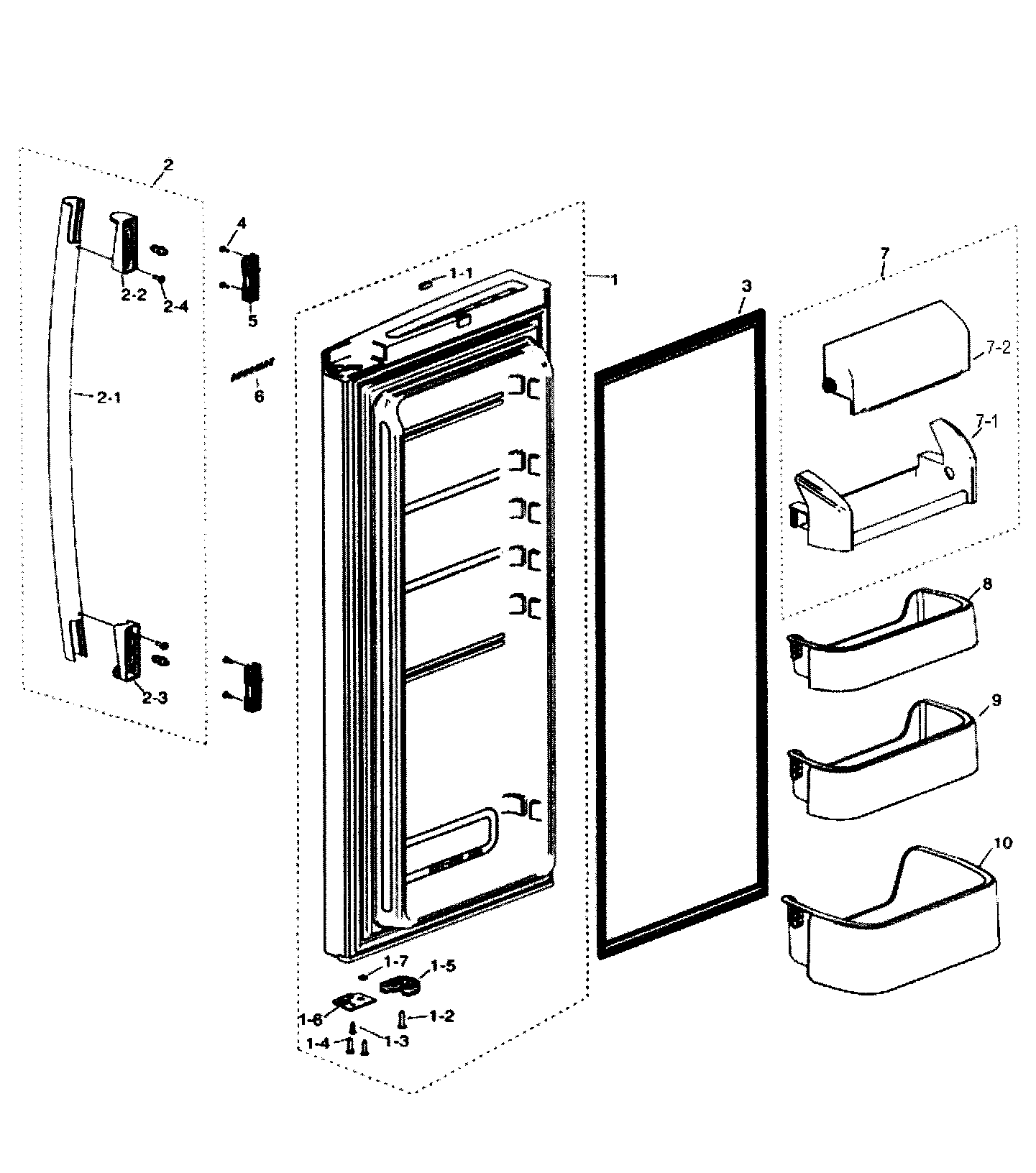 Frig door right