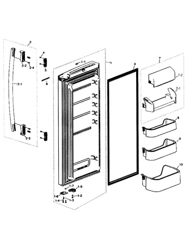 Frig door right