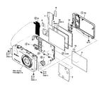 Sony DSC-WX5B cabinet parts diagram