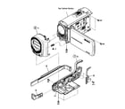 Sony DCR-SX63L cabinet left diagram