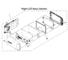 Canon HFR10 lcd asy diagram