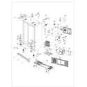 Samsung RS261MDRS/XAA-01 cabinet diagram