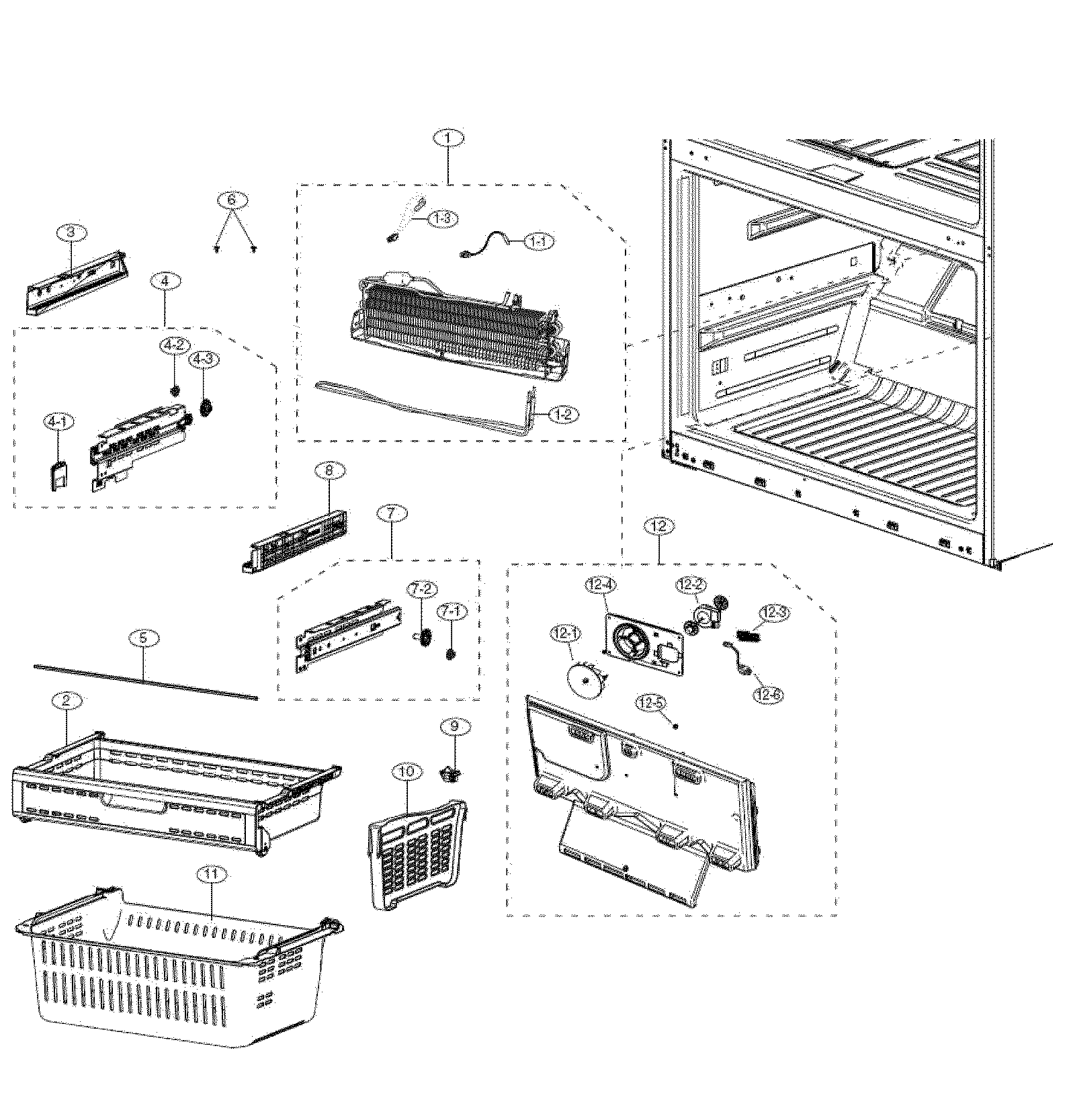 Freezer parts