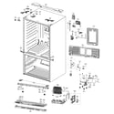 Samsung RF4287HAWP/XAA-00 cabinet parts diagram