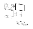 Samsung RF4287HAWP/XAA-00 freezer door diagram