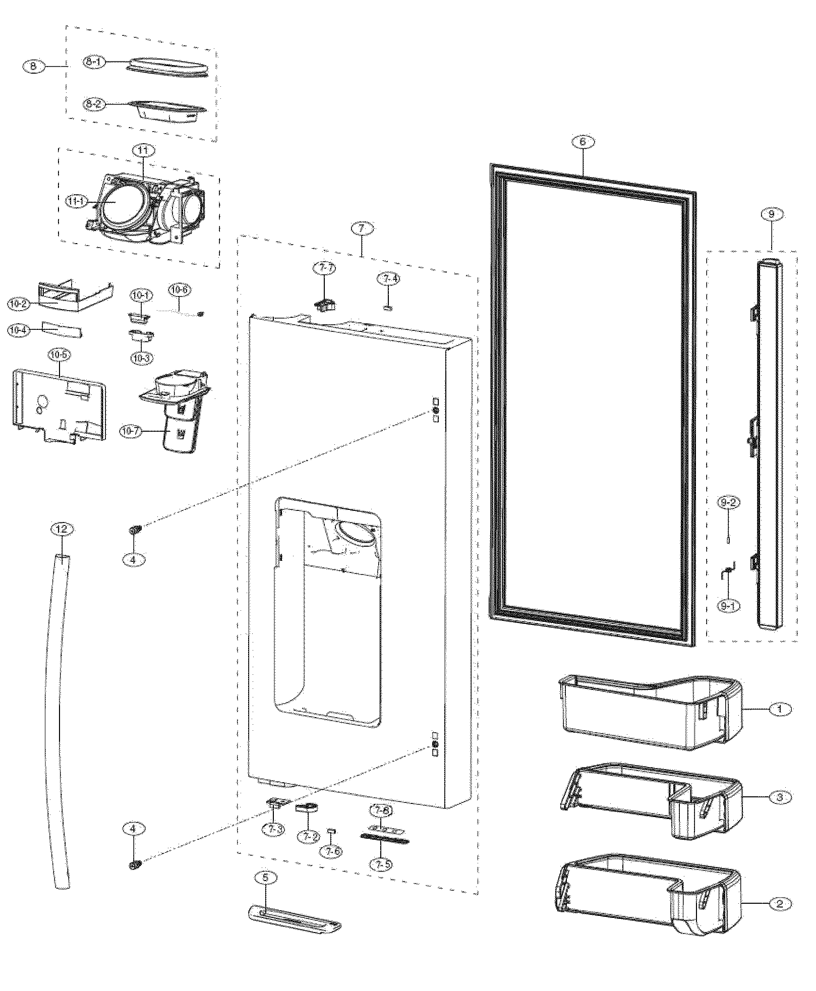 L refrig door