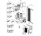 Samsung RS265TDPN/XAA freezer diagram