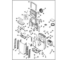 Kenmore Elite 25199701801 cabinet parts diagram