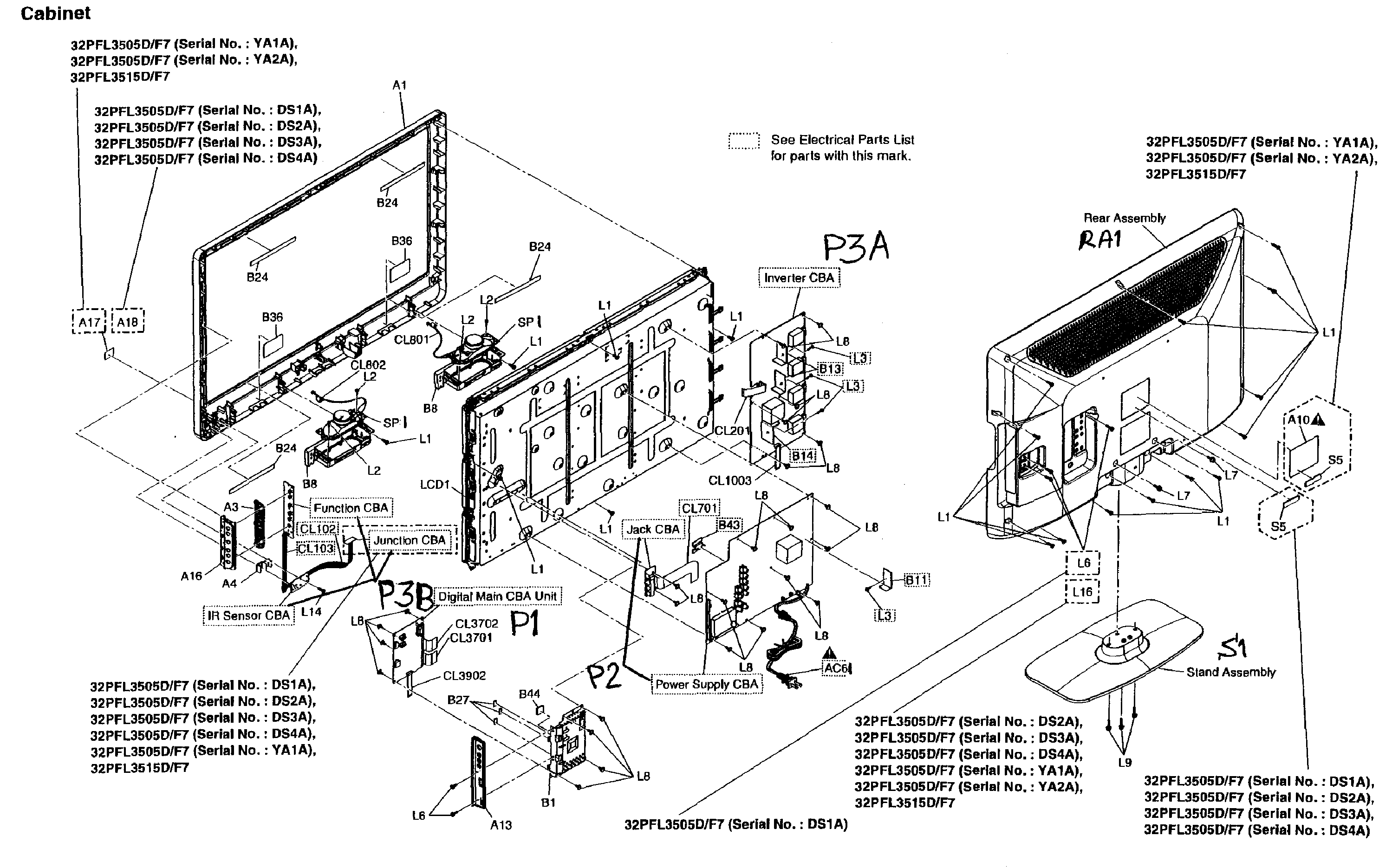 Cabinet parts